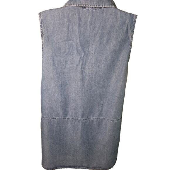 Jones New York Denim Look Collared Sleeveless  Small - Picture 2 of 2